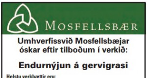23.05.2017 Mosfellsbær. Endurnýjun á gervigrasi