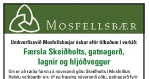 20.10.2017 Færsla Skeiðholts, gatnagerð, lagnir og hljóðveggur