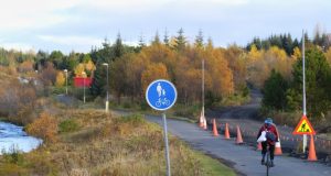 Vinna stendur nú yfir við nýjan hjólastíg í Elliðaárdal