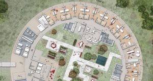 Hringlaga hjúkrunarheimili hlutskarpast