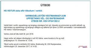 20.12.2017 HS Veitur Varmadælustöð Vestmannaeyjum Uppsetning vél og rafbúnaðar