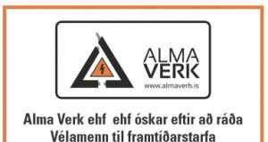 Alma Verk óskar eftir vélamönnum til starfa