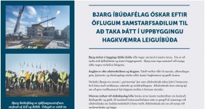 Bjarg íbúðarfélag óskar eftir samstarfsaðilum