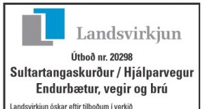 26.03.2019 Landsvirkjun: Sultartangaskurður – Hjálparvegur. Endurbætur, vegir og brú