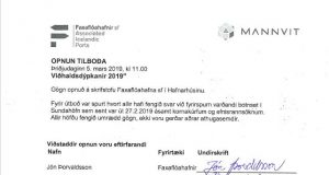 Opnun útboðs: Faxaflóahafnir Viðhaldsdýpkanir 2019