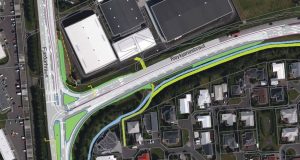 Reykjanesbraut – gatnamót við Fjarðarhraun