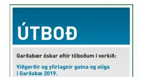 01.04.2019 Viðgerðir og yfirlagnir gatna og stíga í Garðabæ 2019