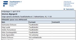 Opnun útboðs: Faxaflóahafnir. Söluhús Ægisgarði