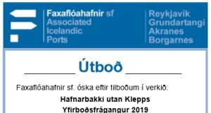 13.06.2019 Faxaflóahafnir. Hafnarbakki utan Klepps. Yfirborðsfrágangur 2019