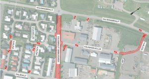 Framkvæmdir við Kalmanstorg og Esjubraut á Akranesi hafnar