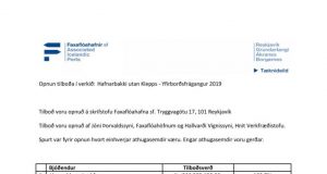 Opnun útboðs: Hafnarbakki utan Klepps – Yfirborðsfrágangur