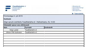 Opnun útboðs: Fiskislóð gönguleiðir 2019