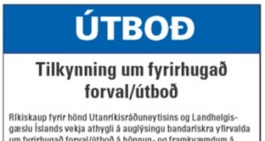 Tilkynning um forval og útboð á framkvæmdum bandarískra yfirvalda