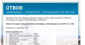 24.07.2019 Garðabær – Sveinskot, gatnagerð og veitur