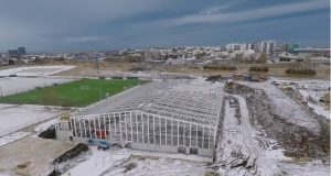 Íþróttahús ÍR-inga tekið að rísa