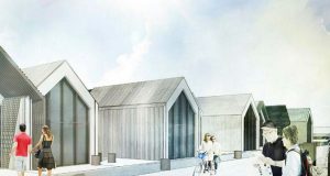 Gamlir skúrar víkja fyrir nýjum húsum