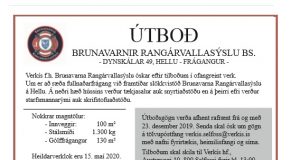 21.01.2020 Frágangur á nýrri aðstöðu Brunavarna Rangárvallasýslu bs. á Hellu