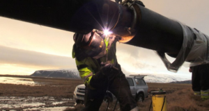 Rúmlega 1200 hitaveituör lögð til Hafnar í Hornafirði