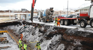 Uppsteypa hafin við viðbyggingu Hásteinsstúku í Vestmannaeyjum
