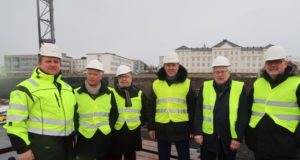 Fjármála – og efnahagsráðherra skoðar framkvæmdir við nýjan Landspítala