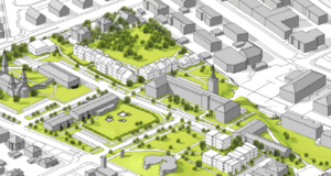 Íbúðum fækkað og græn svæði stækkuð