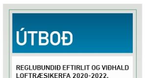 02.04.2020 Garðabær. Reglubundið eftirlit og viðhald loftræsikerfa 2020-2022