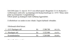 Opnun verðfyrirsp: Hitun, heitir pottar og steinpottur í Laugardalslaug