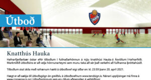 21.04.2021 Fullnaðarhönnun á nýju knatthúsi Hauka á Ásvöllum í Hafnarfirði