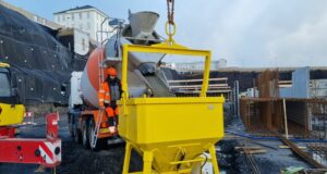 Vinna við uppsteypu er í fullum gangi í grunni meðferðarkjarnans við Landspítala