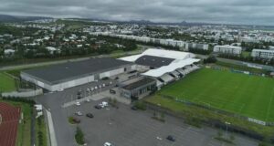 14.04.2021 Hafnarfjarðarbær. Grasæfingasvæði Kaplakrika