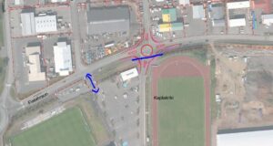 Framkvæmdir við nýtt hringtorg við Kaplakrika eru hafnar