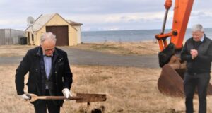 Skóflustunga tekin að nýju iðnaðarhúsnæði á Blönduósi