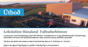 31.05.2021 Mýrdalshreppur. Leikskólinn Mánaland – Fullnaðarhönnun