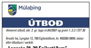 30.06.2021 Múlaþing. Lagarás 21-39 Egilsstöðum