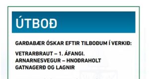 06.07.2021 Garðabær. Vetrarbraut 1 áfangi. Arnarnesvegur – Hnoðraholt