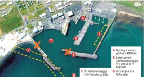 Starfsemin sprengir af sér höfnina