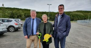 Fyrsta skóflustungan að nýrri flugstöðvarbyggingu á Akureyrarflugvelli