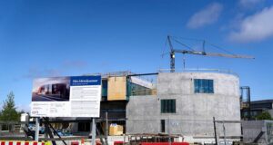 Byggingin langt á veg komin