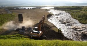 Risaverkefni fyrir Vegagerðina í kjölfar hamfaraflóða