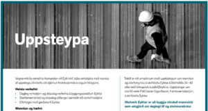 Verkstjóri með reynslu af uppsteypu óskast til Eyktar