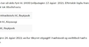 Opnun útboðs: Þverárfjallsvegur (73) í Refasveit og Skagastrandarvegur (74) um Laxá, eftirlit