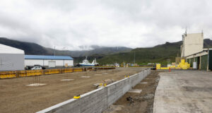 Búið að steypa stóran hluta af þekjunni í Grundarfjarðarhöfn