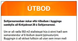 02.11.2021 Seltjarnarnesbær. Bygging sambýlis að Kirkjubraut 20