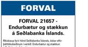 23.06.2022 Endurbætur og stækkun á Seðlabanka Íslands