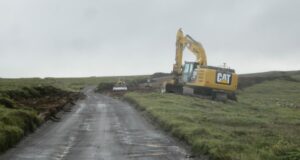 15.04.2025 Snæfellsnesvegur (54) vestan við Grundarfjörð, styrking og klæðing