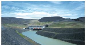 12.08.2025 Landsvirkjun. Gröftur fyrir stöðvarhúsi niður að frávatni Sigöldustöðvar