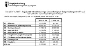 Opnun útboðs: Reglubundið viðhald loftræsingar – hverfi 4 og 5