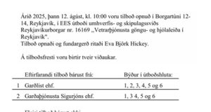 Opnun útboðs: Vetrarþjónusta göngu- og hjólaleiða í Reykjavík