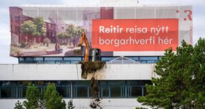 Vélarnar mættar á svæðið