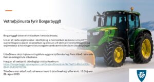 29.08.2025 Vetrarþjónusta fyrir Borgarbyggð